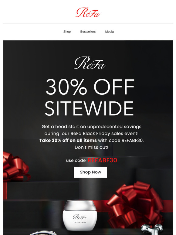 ReFa Black Friday Starts Today! 🎊