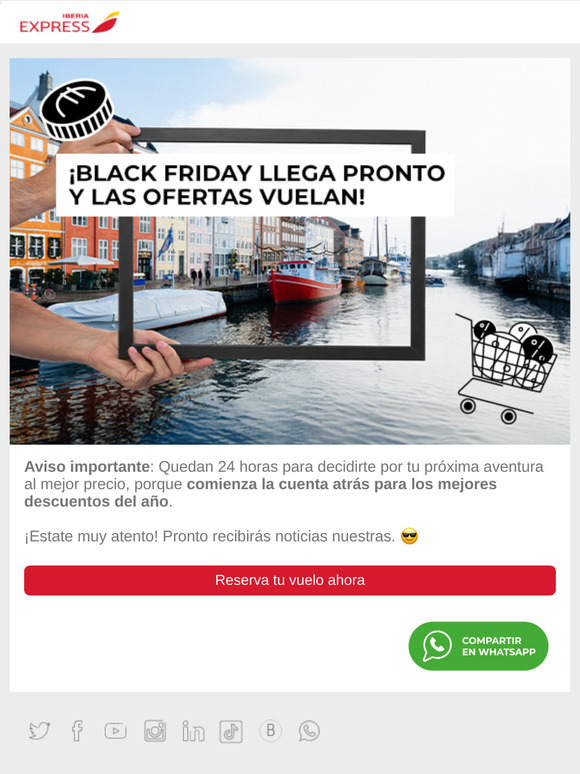3, 2, 1... Cuenta atrás para nuestra #BlackFLYweek - Iberia Express