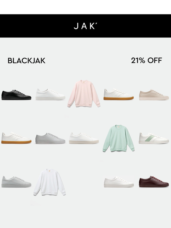 BLACKJAK is back, with 21% OFF.