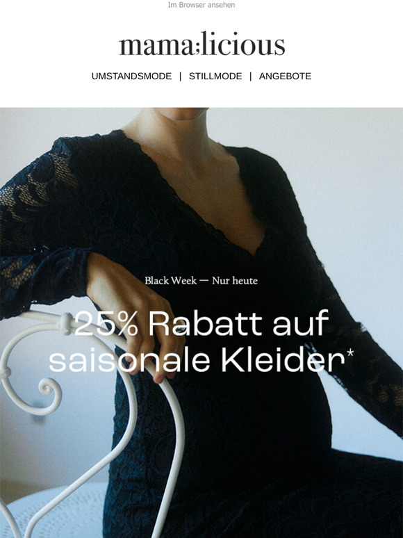 Besser wird es nicht💸 25 % Rabatt auf saisonale Kleider!