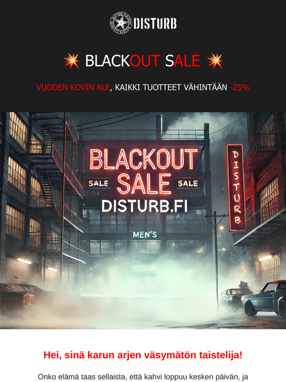💥Blackout Sale💥 Vuoden kovin ale starttaa!