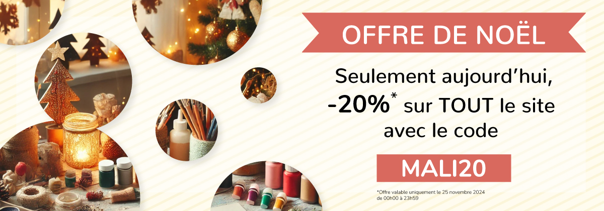 Profiter de 20% de réduction sur TOUT le site Malinelle