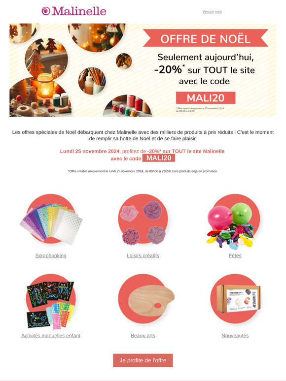 -20% sur TOUT le site seulement AUJOURD'HUI