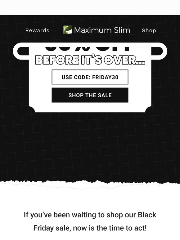 Black Friday is still going! Click to save 30% 👈