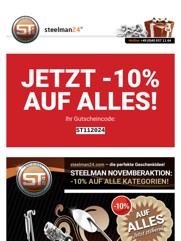 Dein 10% November Rabatt Code ST112024