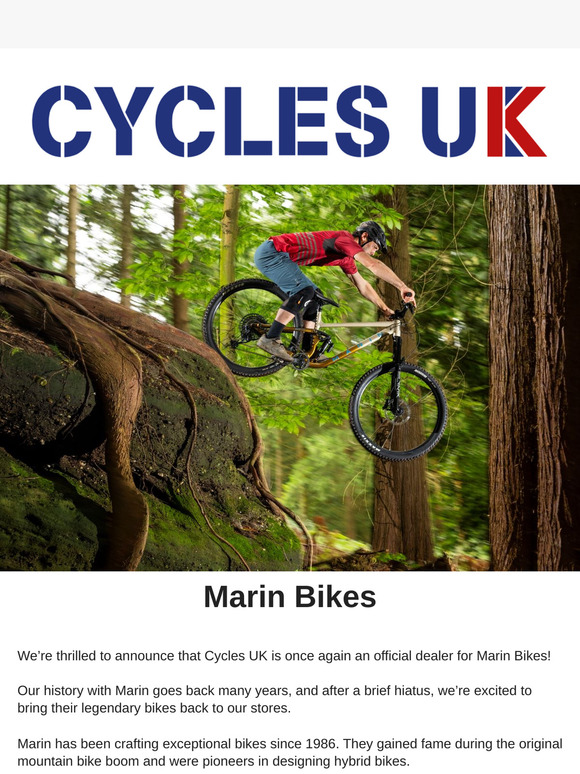 Marin Bikes Are Back at Cycles UK!