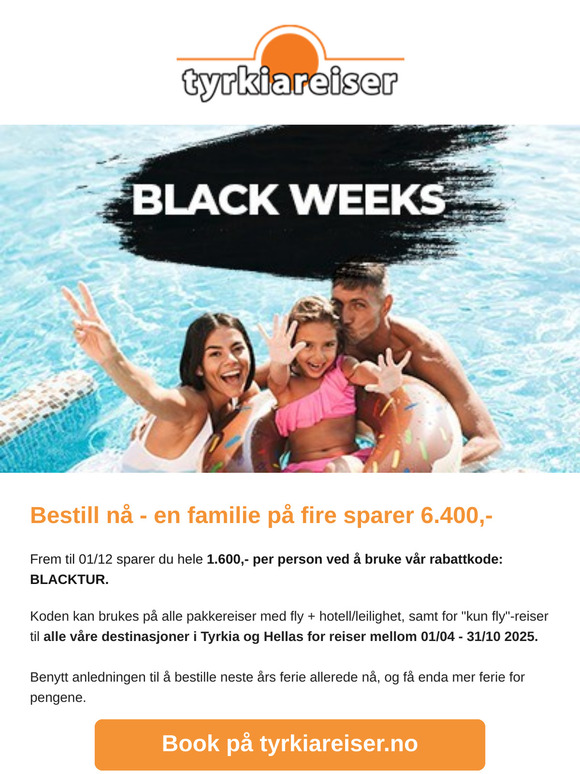  Black Weeks - bare én uke igjen!