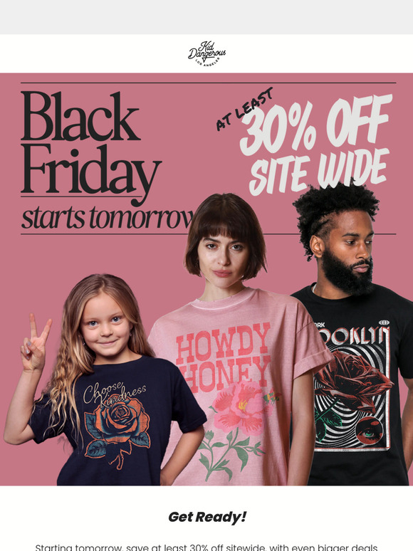 Starts Tomorrow: Black Friday Sale!