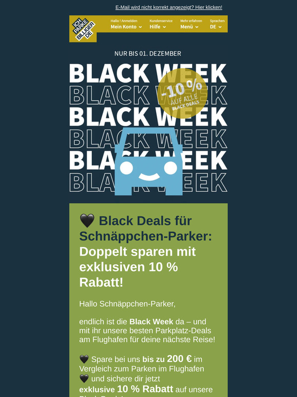 🖤 10 % auf Black Deals + bis zu 200 € sparen!