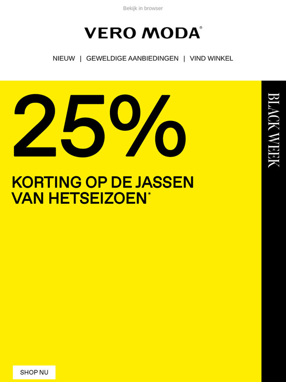 Laatste kans! 25% korting op jassen nu 😵
