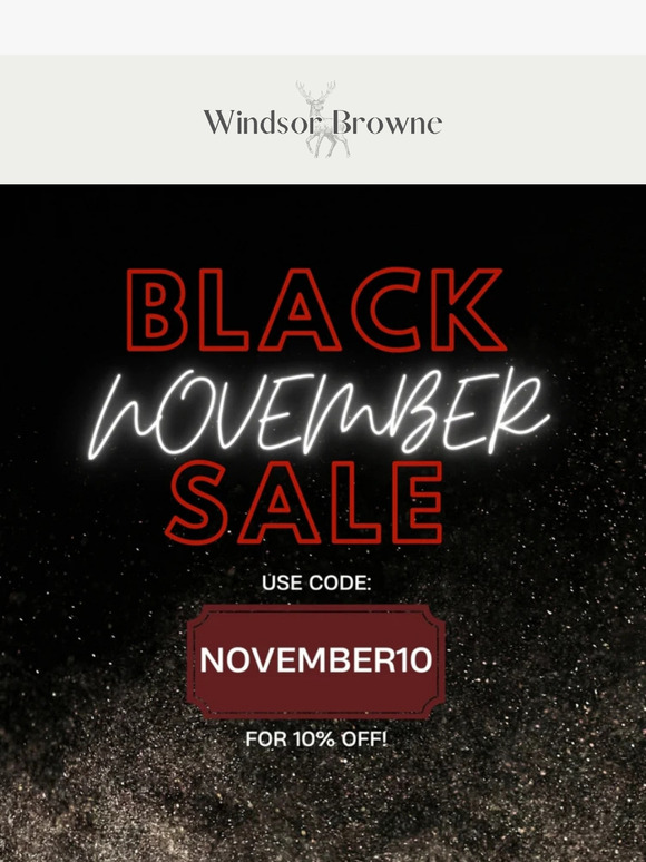 Black November Sale Continues! 😁