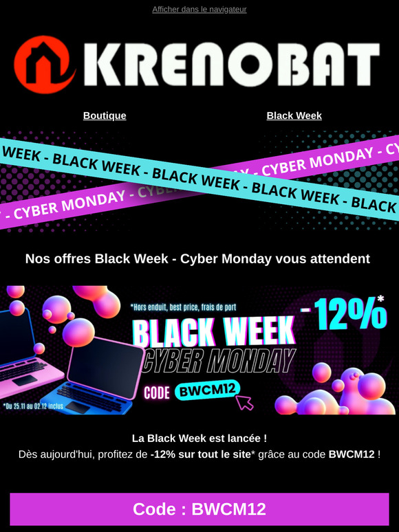La Black Week est lancée !
