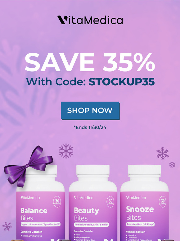 Save 35% and Beat Holiday Stress!