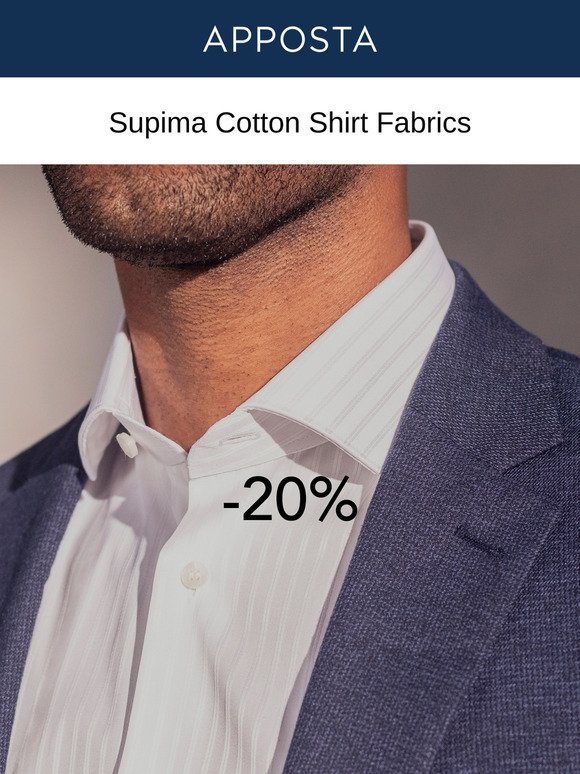 Why You Should Try a Supima Cotton Shirt - 20% off All Orders