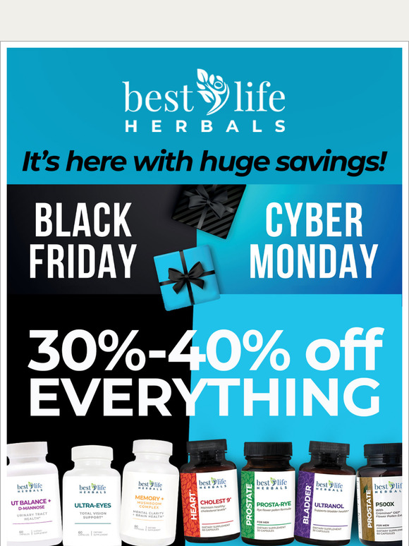 BFCM Sale is Here!  30%-40% Off Everything!