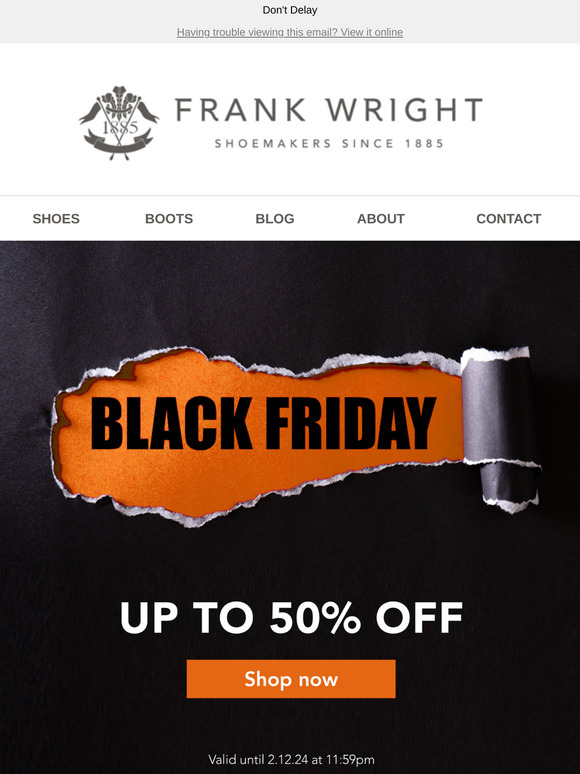 Black Friday Sale Now On...Up To 50% Off
