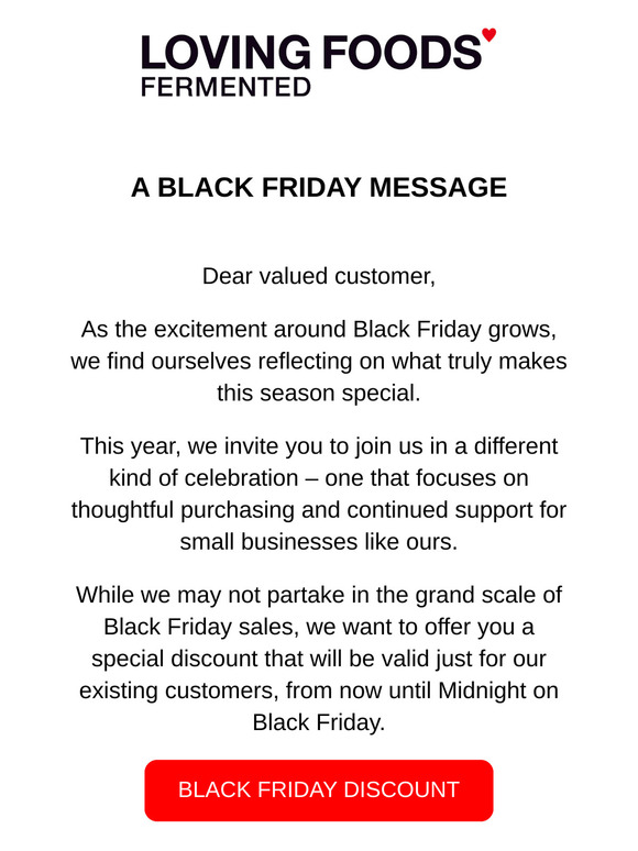 Black Friday Discount