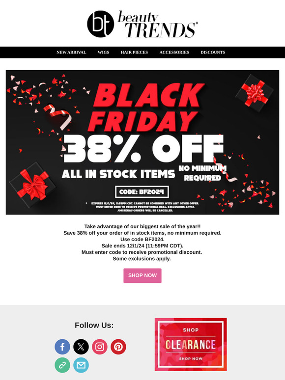 OUR BIGGEST SALE OF THE YEAR!!!