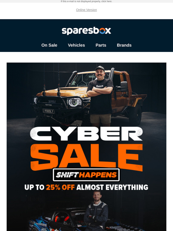 Cyber Sale Has Landed: Score Up To 25% Off!