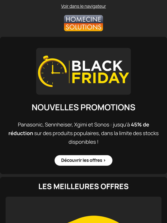 Black Friday : des nouvelles promotions !