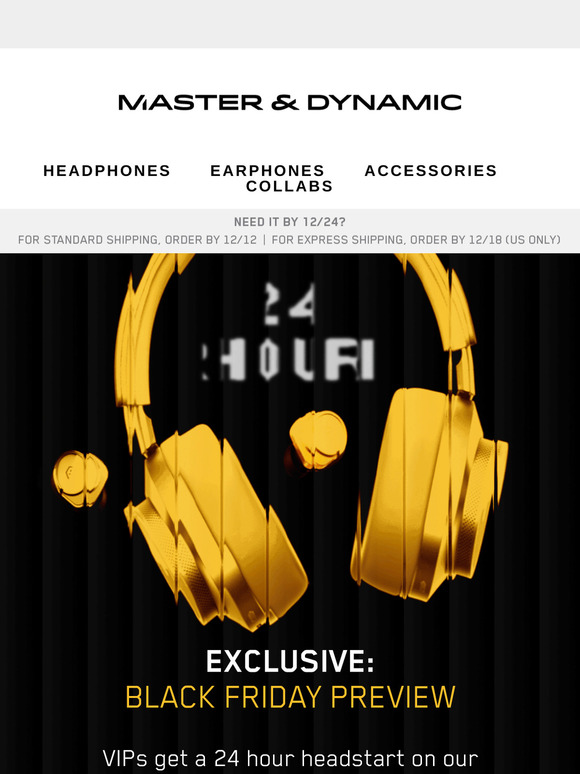 24 HOURS ONLY: EARLY VIP ACCESS