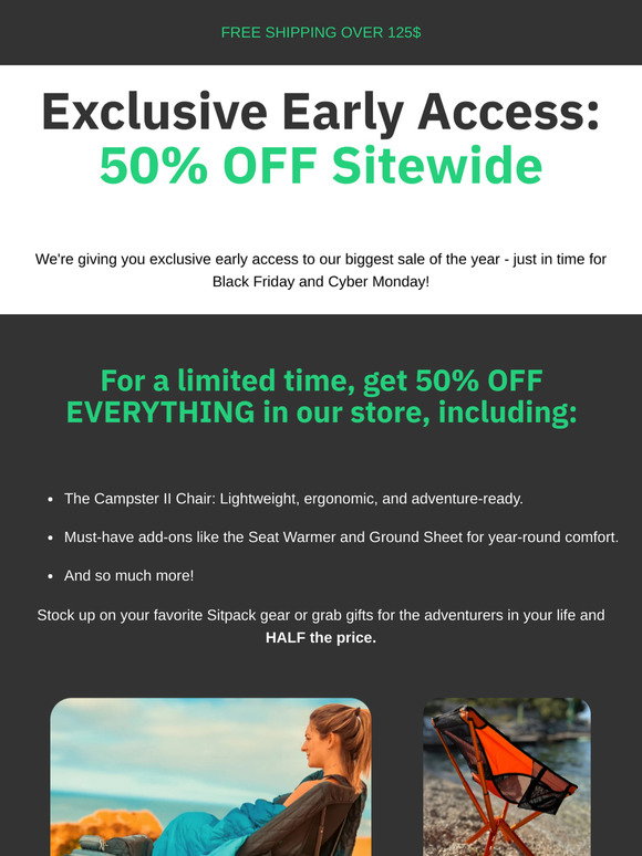 Sitpack: 🎟️ Exclusive Early Access to 50% OFF! | Milled