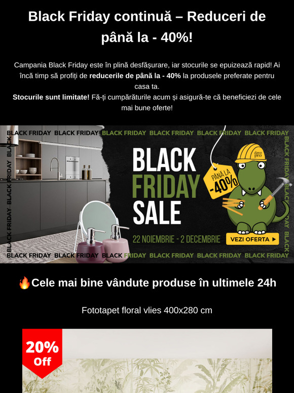 ⏳ Black Friday continuă!