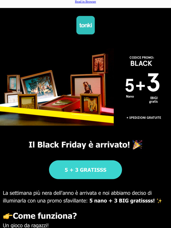 Il Black Friday di Tonki è arrivato! 🤟🏻💣