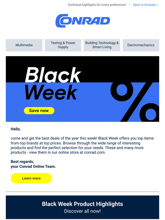 % Black Week - The best deals of the year! %