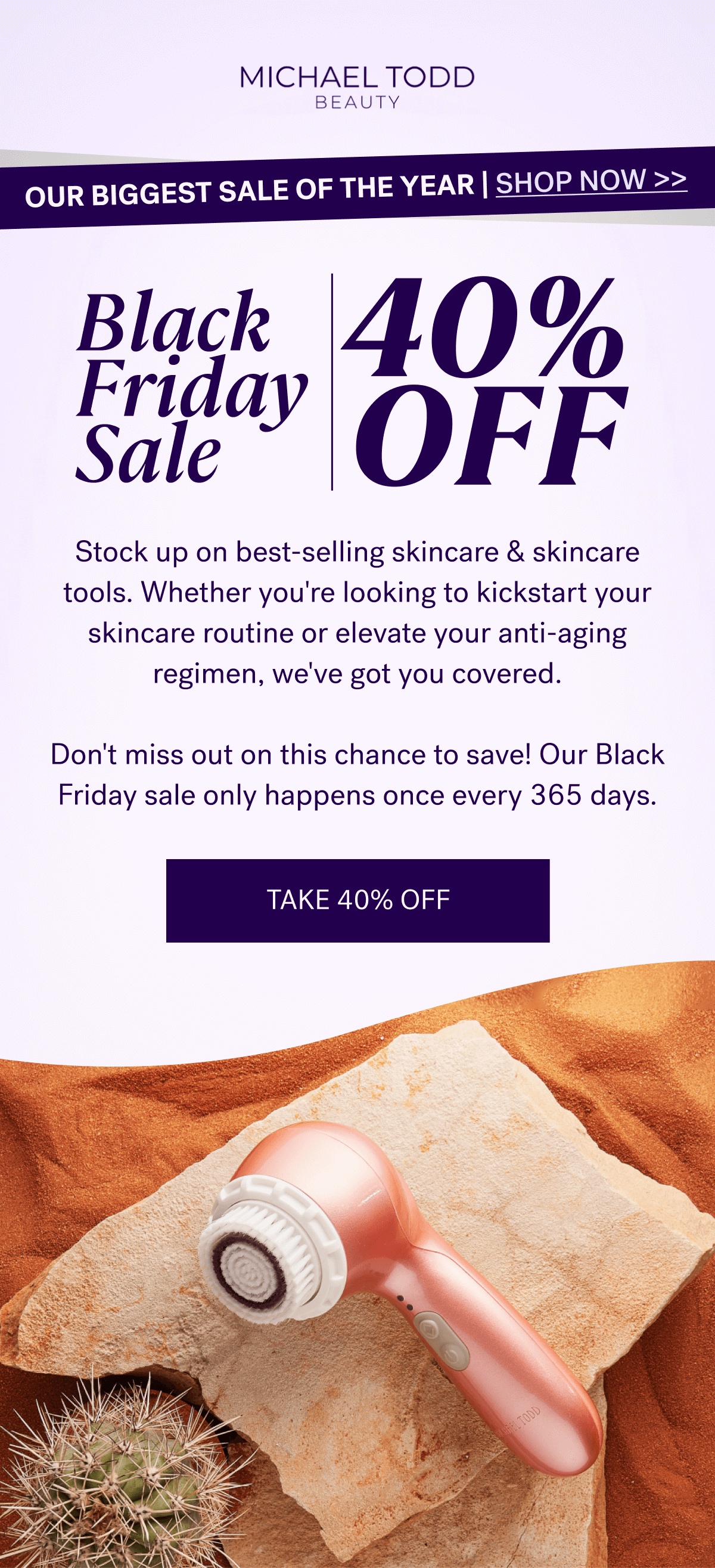 Black Friday Sale: 40% off all skincare & tools | Shop Now