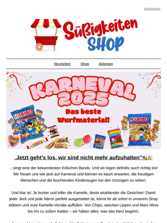 Alaaf! Bestes Wurfmaterial für die beste Jahreszeit!🎭