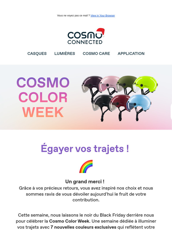 Cosmo Color Week : Découvrez 7 nouvelles couleurs en exclusivité