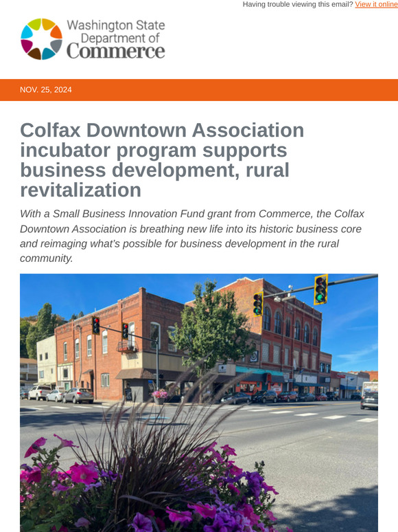 Colfax Downtown Association incubator program supports business development, rural revitalization