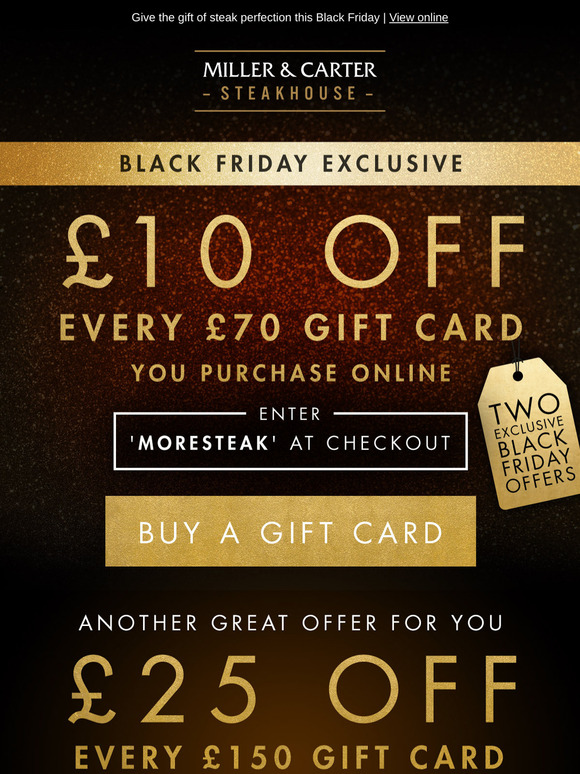 Up to £25 off gift cards - the perfect gift for less 🎁