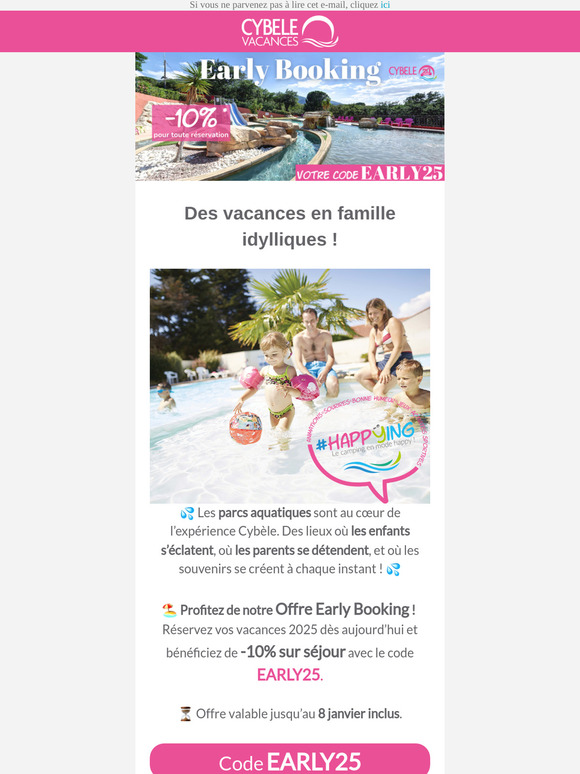 Découvrez votre code Early Booking !