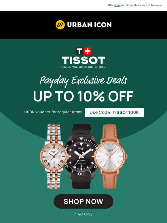 Celebrate Payday: Big Deals on Tissot + New Fossil Holiday Styles!