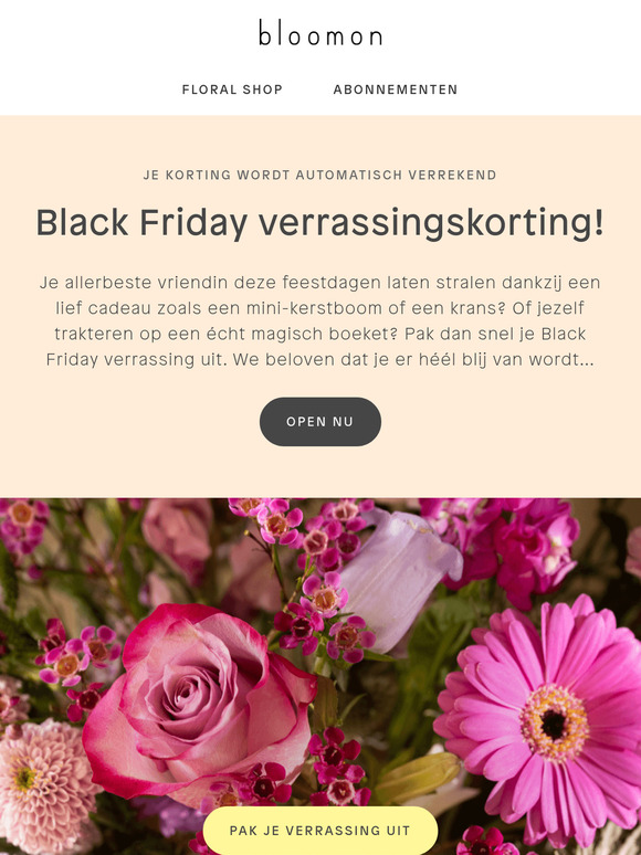 VERRASSING: Black Friday korting! 💫