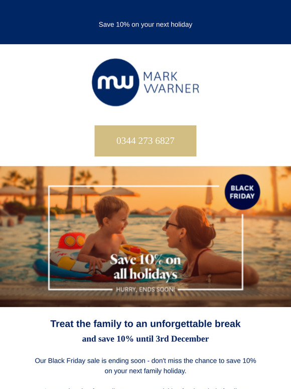10% off All Family Holidays