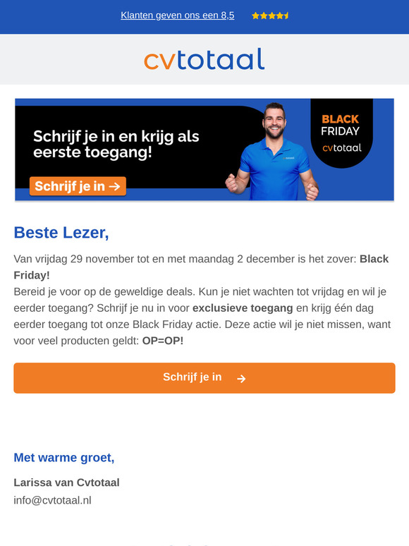 Black Friday begint bijna!