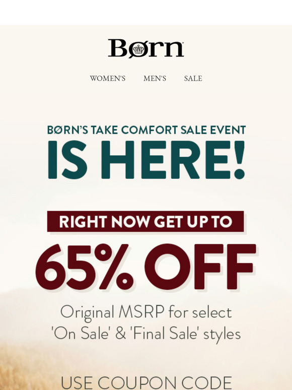 👏 Our Take Comfort SALE EVENT Starts Now!