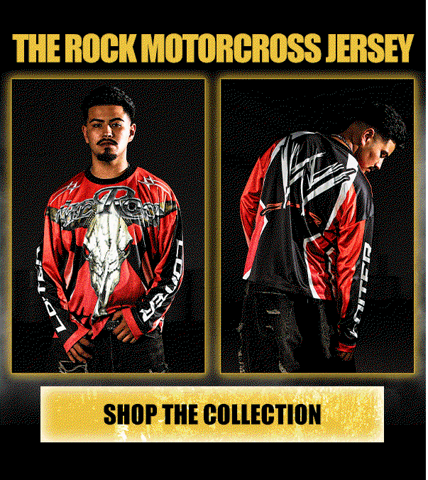 Shop Loiter X WWE The Rock Motorcross Long Sleeve Jersey