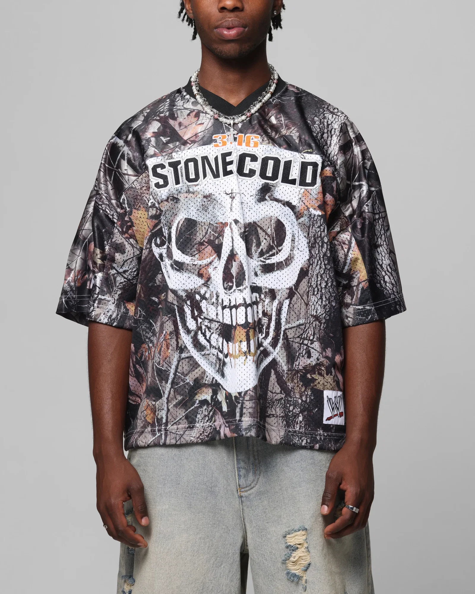 Image of Loiter X WWE Stone Cold Training Jersey Real Tree Camo