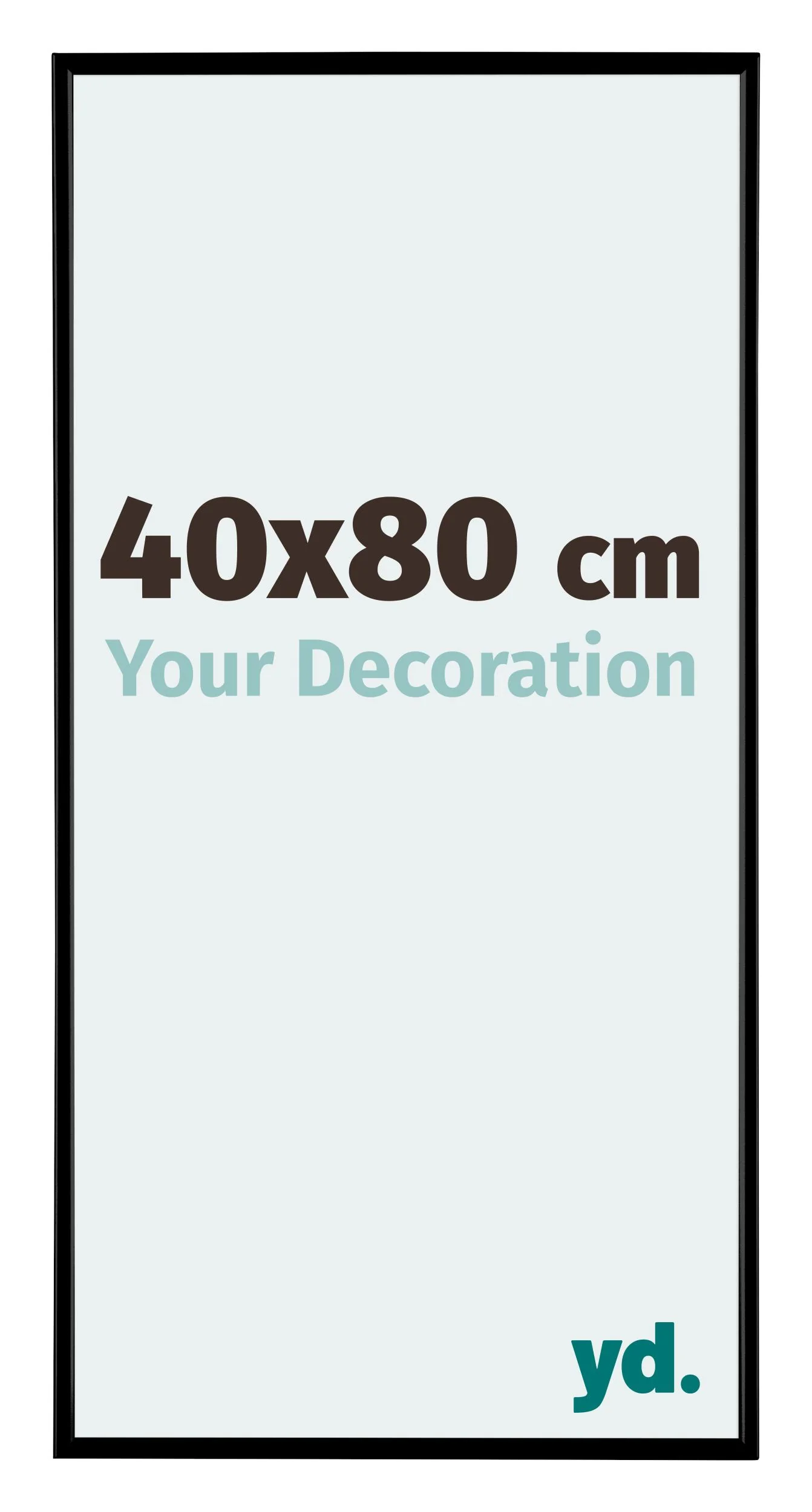 Image of Fotolijst 40x80cm Zwart Mat Kunststof Evry