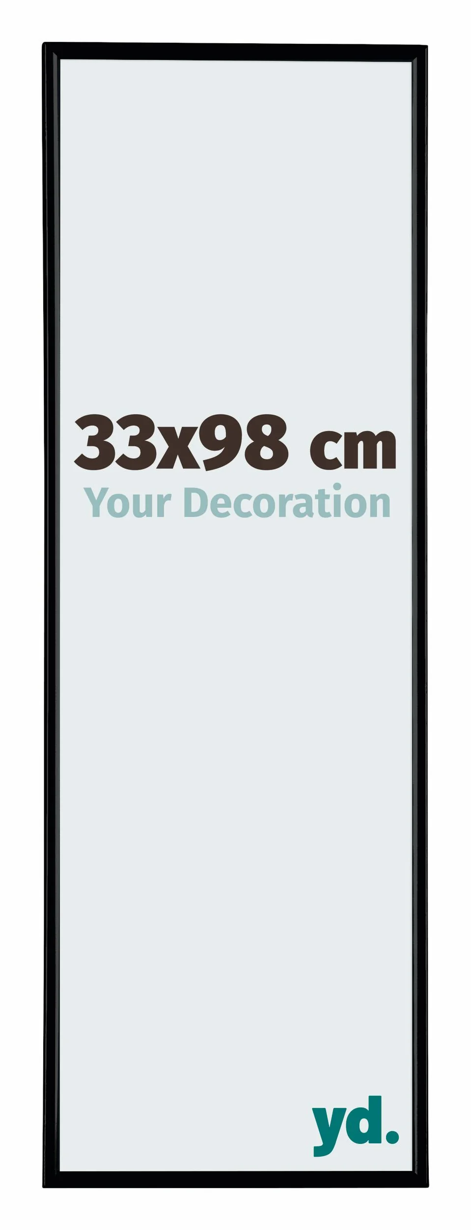 Image of Fotolijst 33x98cm Zwart Mat Kunststof Evry