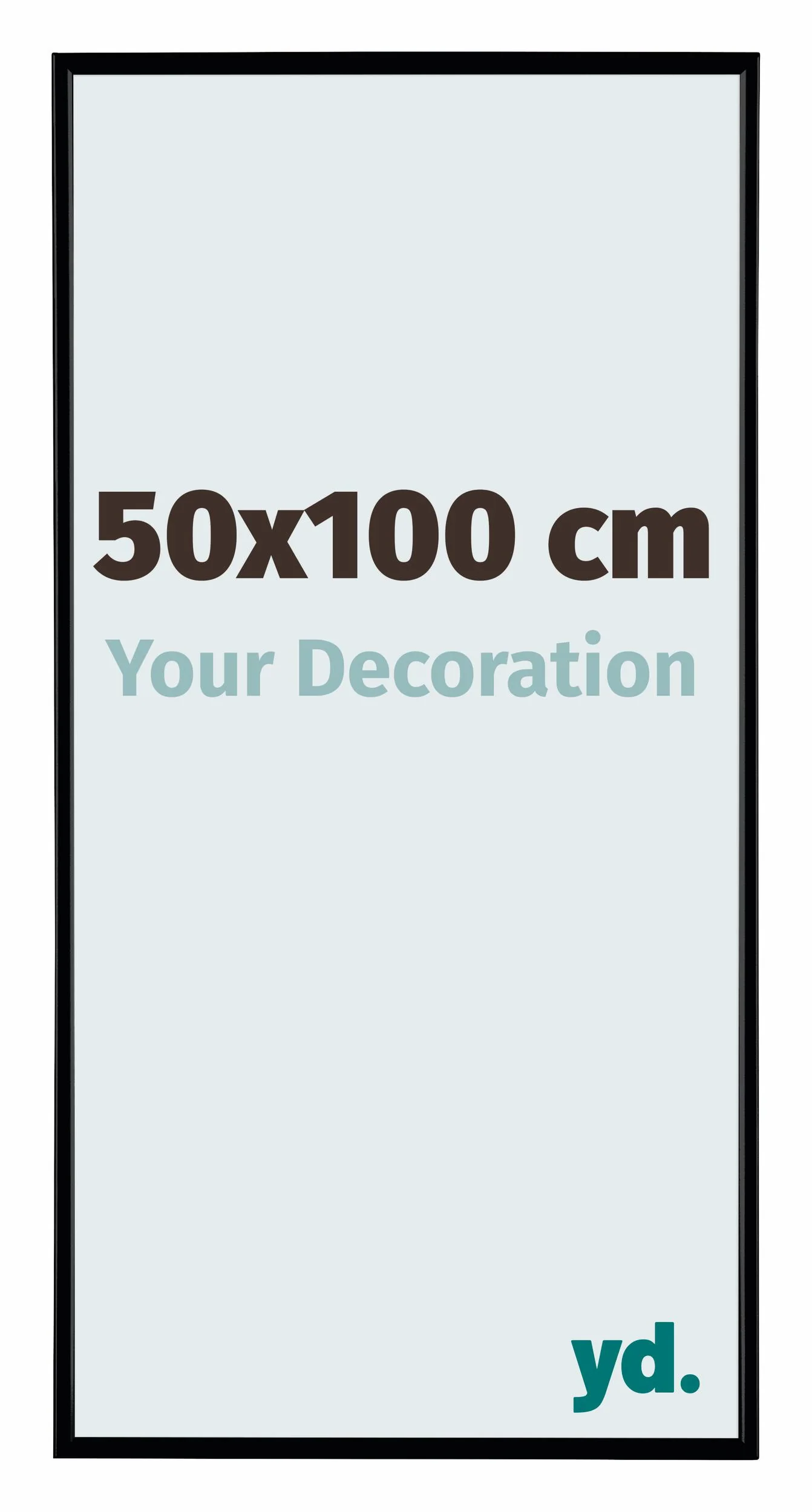 Image of Fotolijst 50x100cm Zwart Mat Kunststof Evry