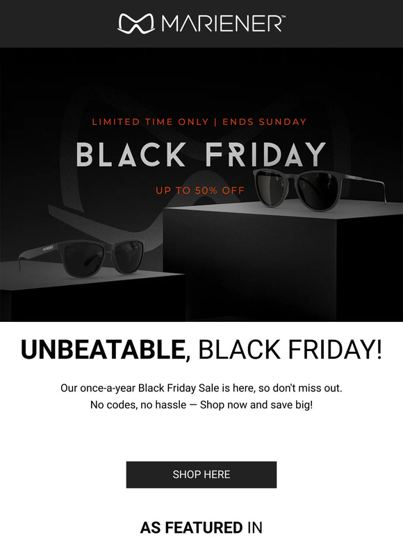 Black Friday | up to 50% off