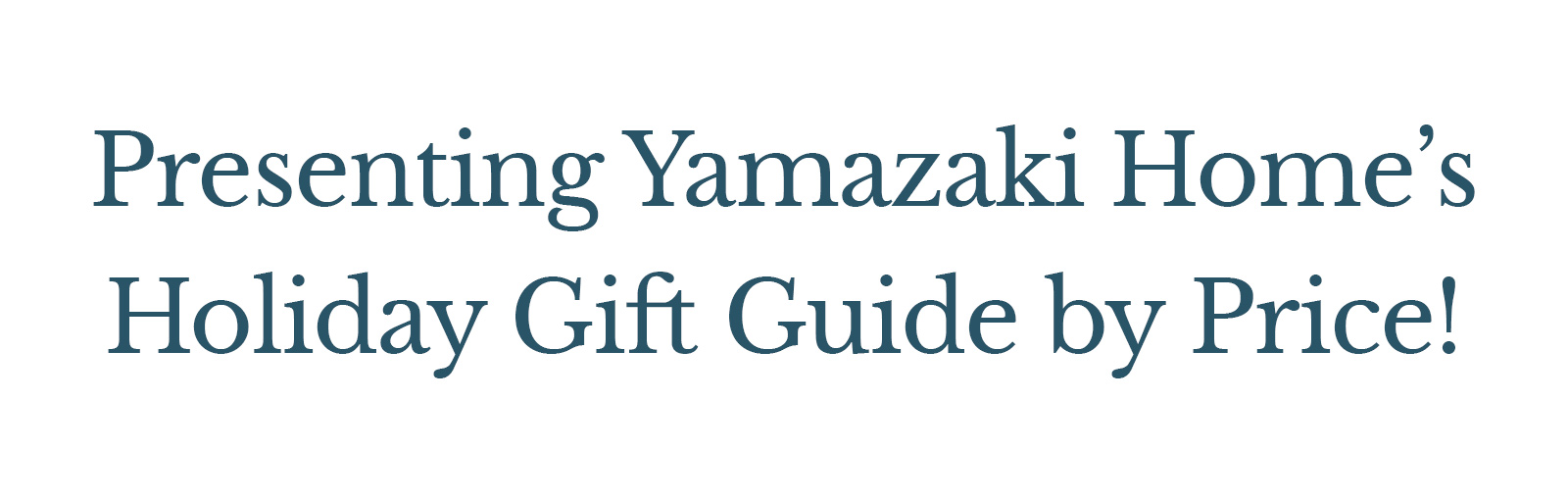 Presenting Yamazaki’s