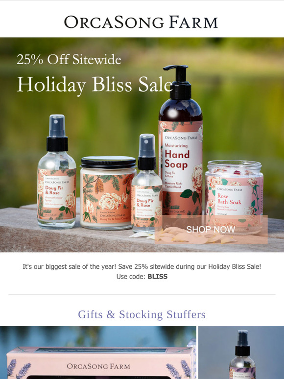 Holiday Bliss Sale Starts Now