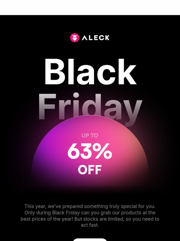 👉 Black Friday is here! 🔥 Get unbelievable discounts of up to 63% on all our products! ❄️