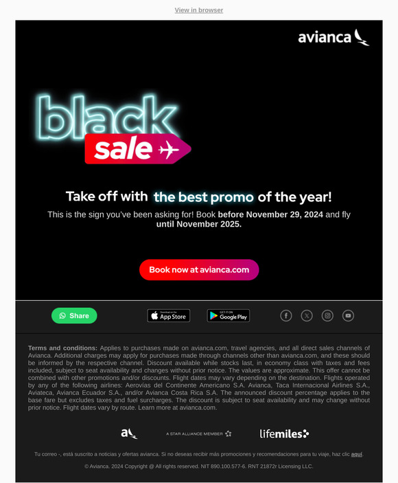   🚨 Black Sale is here ✈️